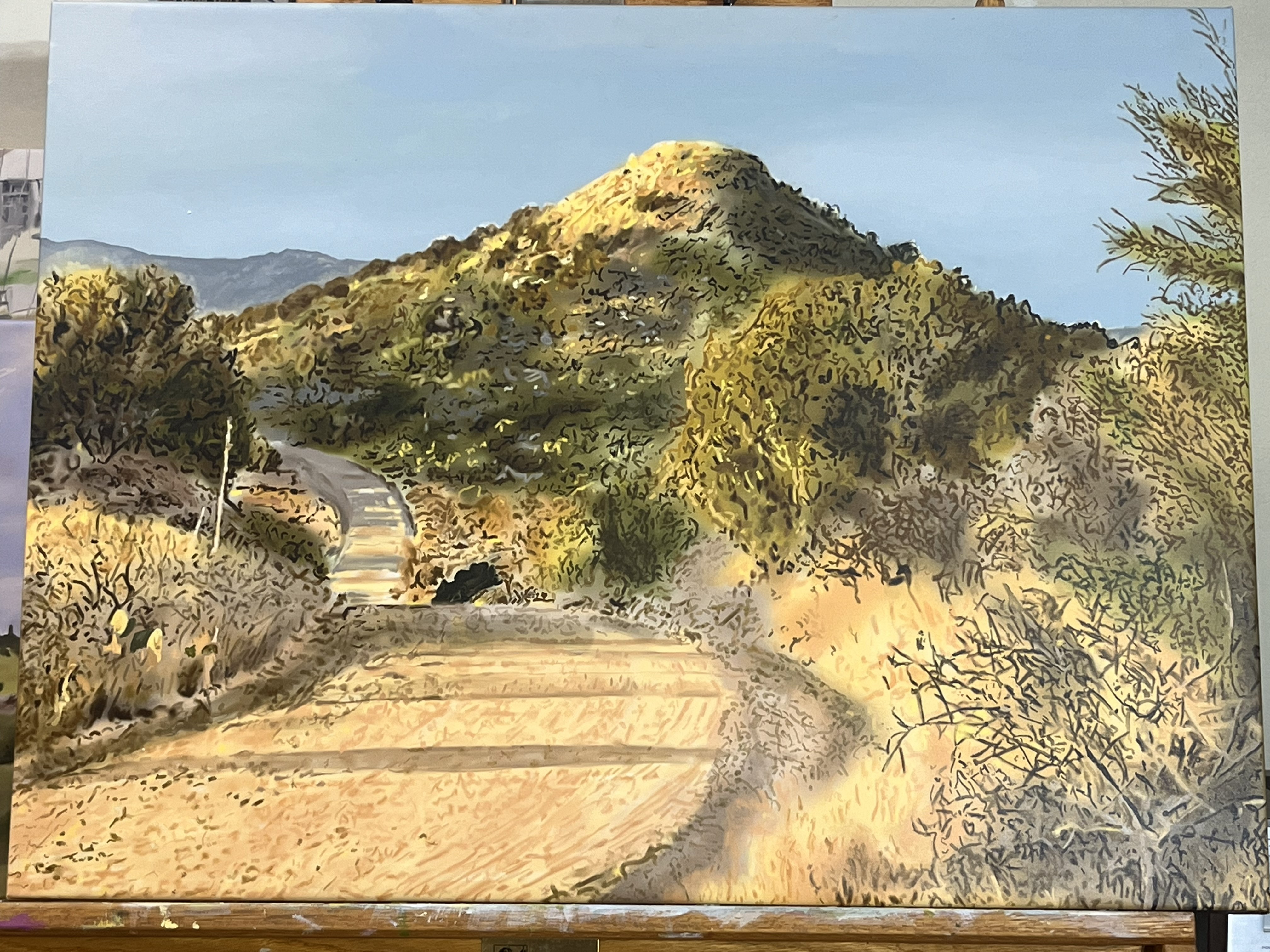 Landscape Painting of a Country Road