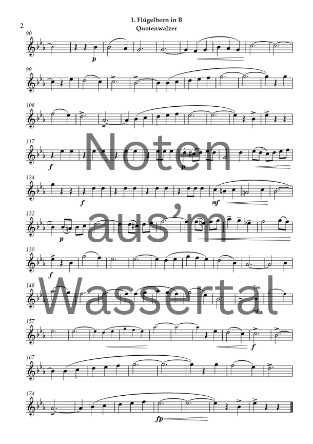 Quotenwalzer - Download Böhmische Besetzung