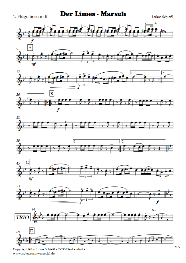 Der Limes - Download Blasorchester-Besetzung