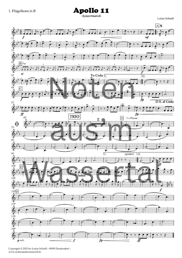 Apollo 11 - Download Blasorchester-Besetzung