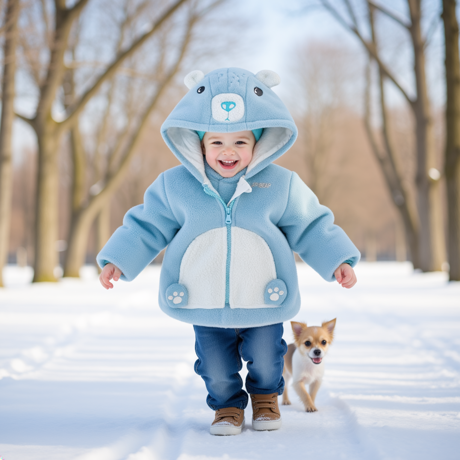 Vestes pour bébé à capuche animale