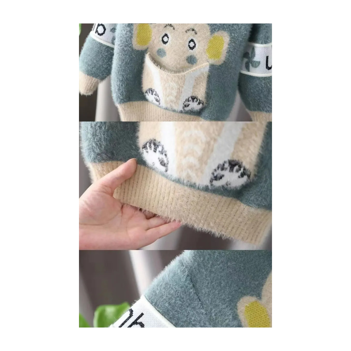 Pull Garçon Motif Éléphant - Douceur et Style Kawaii