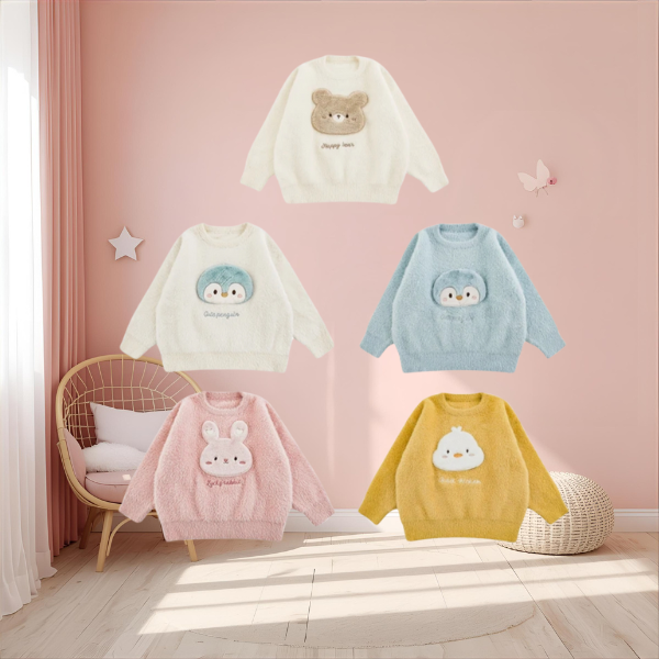 Pull Enfant Anti-Bouloche - Douceur et Confort Kawaii