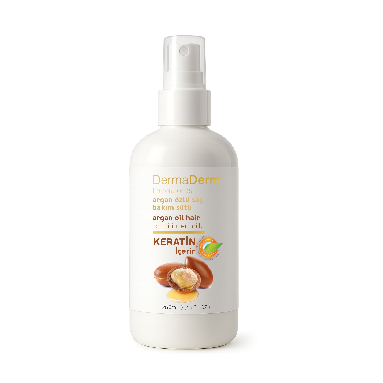 DermaDerm Argan Yağı Saç Bakım Sütü 250Ml