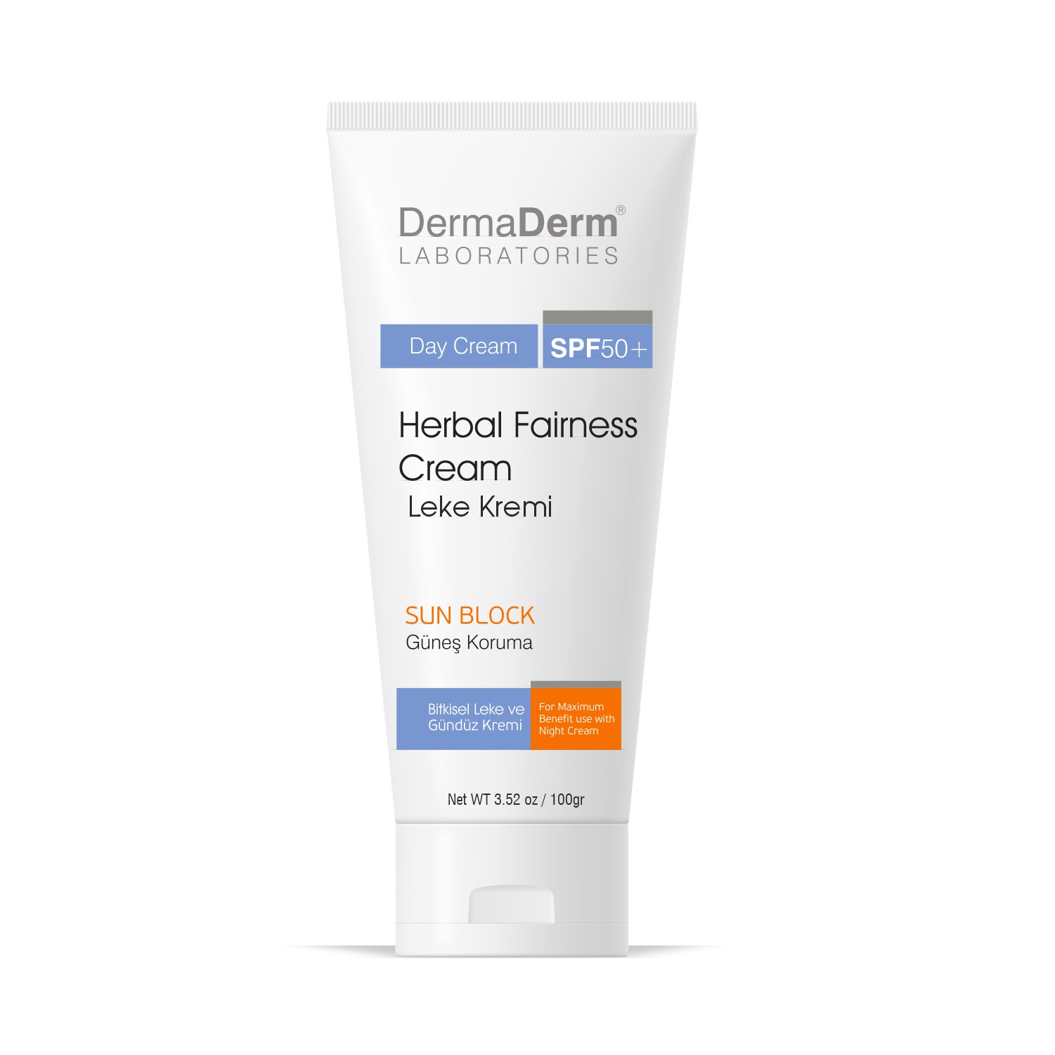 Dermaderm Gündüz Leke Kremi SPF50+ Güneş Korumalı 100 Ml
