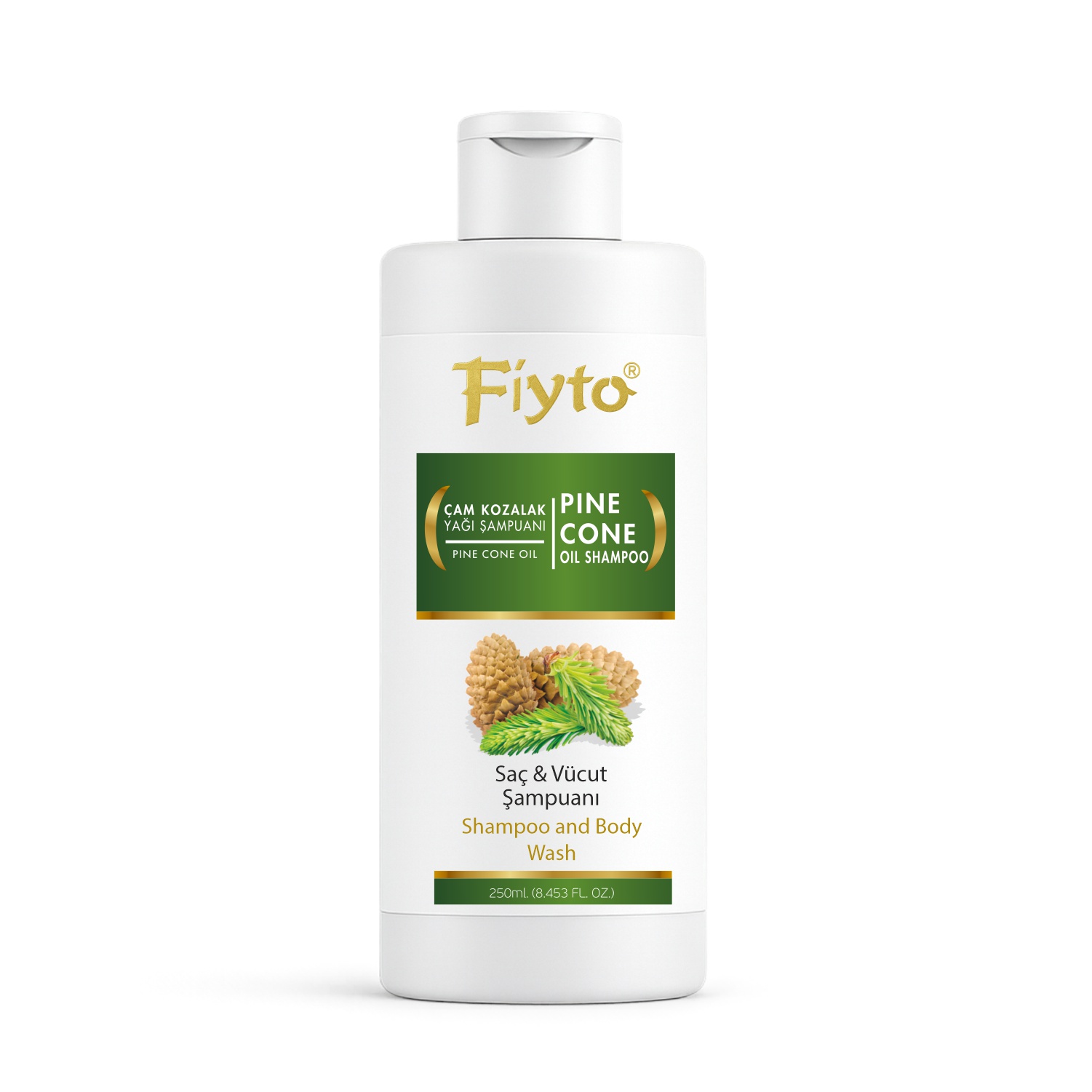 Fiyto Saç ve Vücut Kepek Önleyici Çam Kozalak Yağı Şampuanı 250 Ml