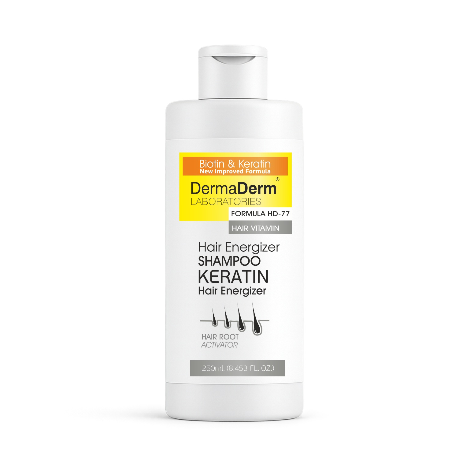 Dermaderm Keratin & Biotin Şampuan – Saç Dökülme Karşıtı 250Ml