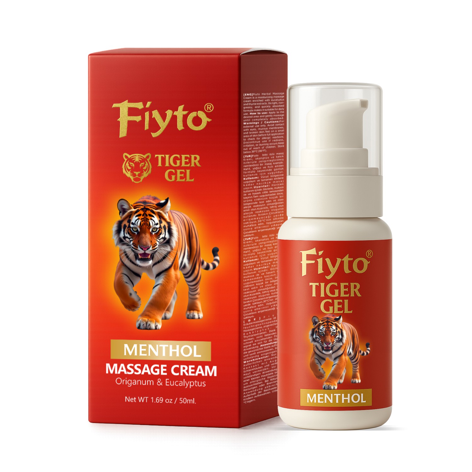 Fiyto Tiger Jel Menthol Bitkisel Rahatlatıcı Gel Krem 50Ml