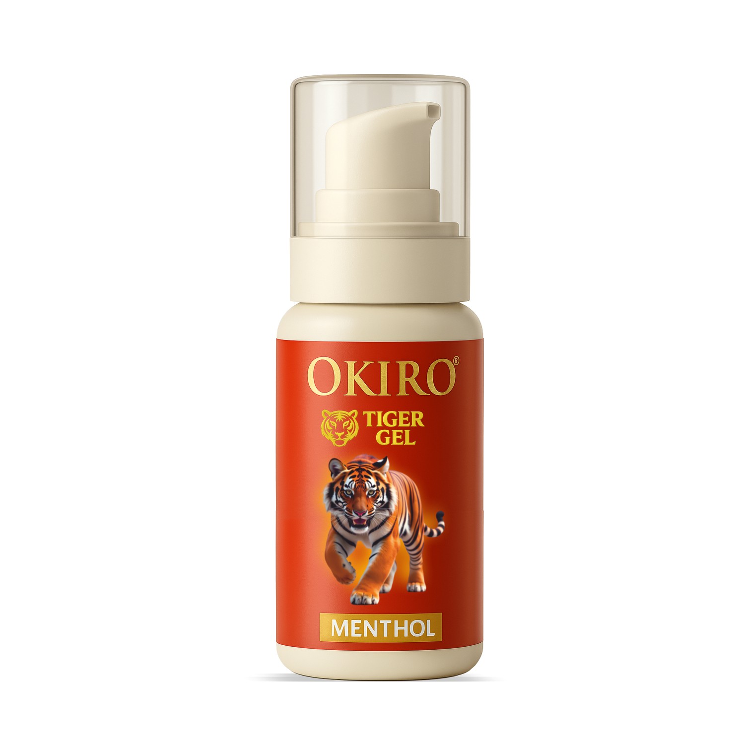 Okiro Tiger Gel Masaj Kremi – Mentollü ve Ferahlık Veren Jel 50Ml