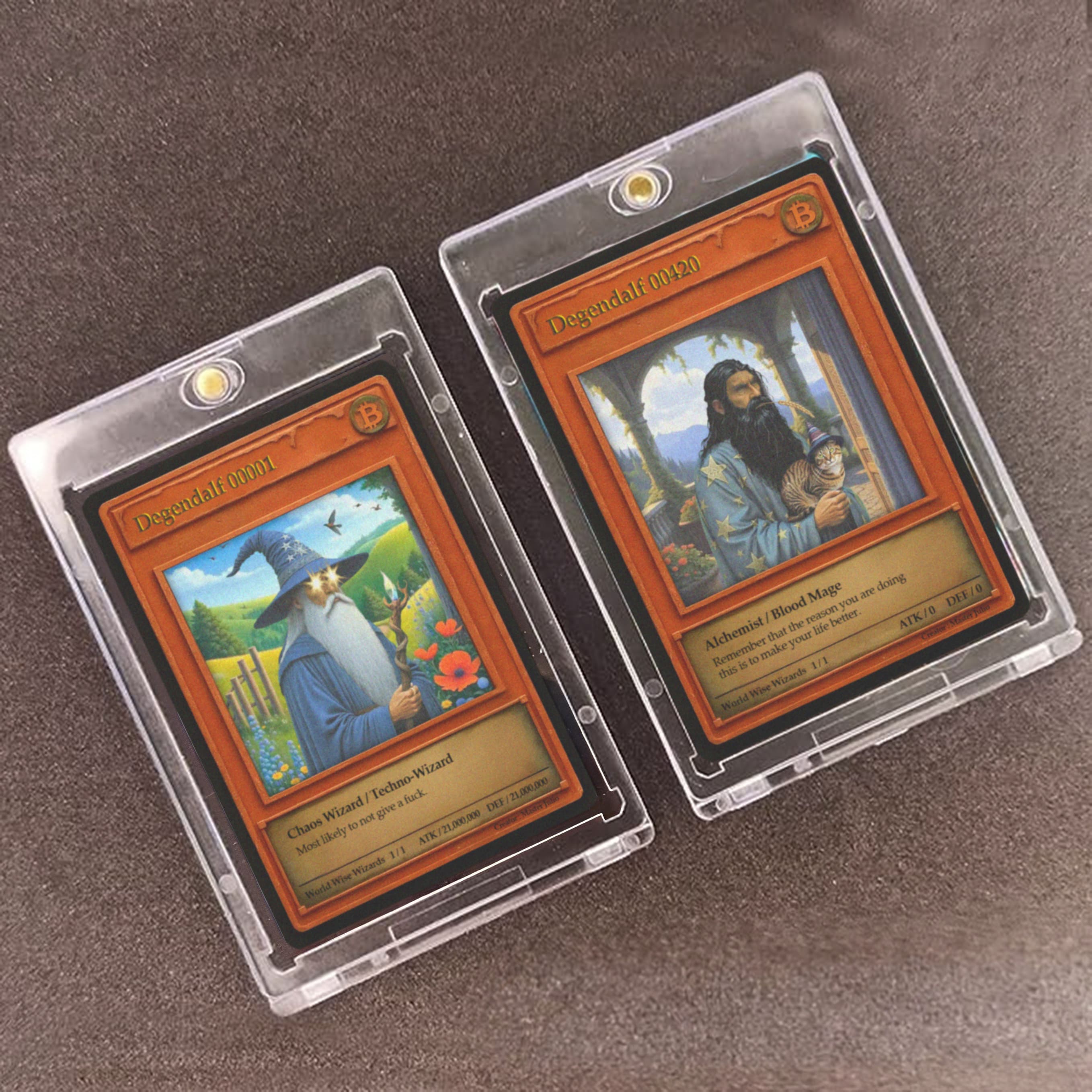  Pack x5 ₿ Wizard Collectible Cards