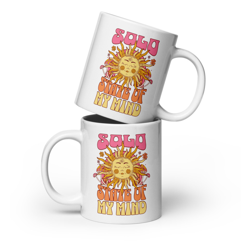 Solo State of My Mind White glossy mug