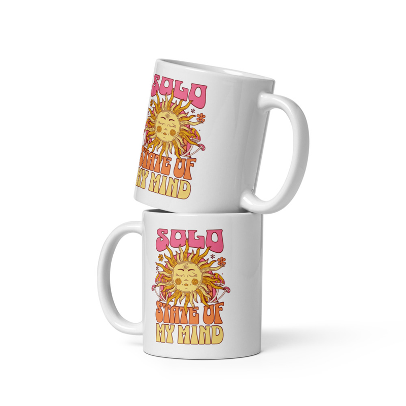 Solo State of My Mind White glossy mug