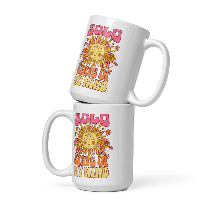 Solo State of My Mind White glossy mug