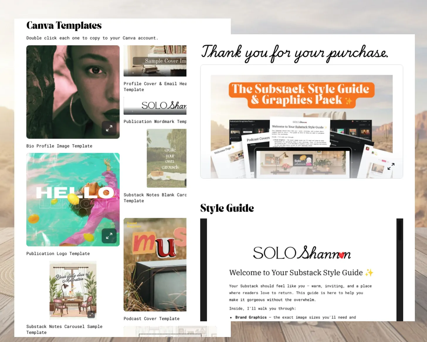 The Substack Style Guide & Graphics Pack