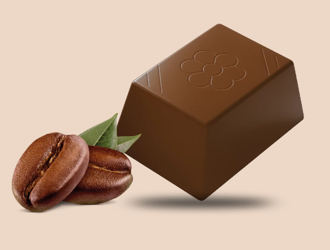 Chocolate bar with matcha filling