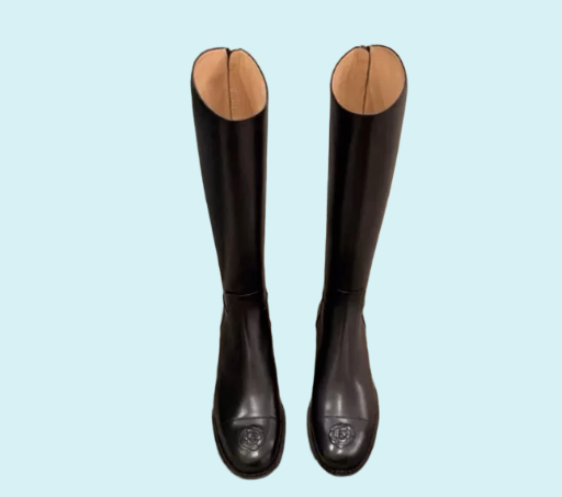 Black Leather Riding Boots