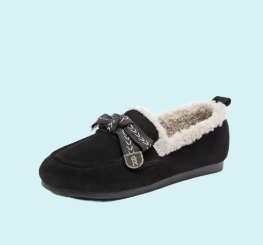 Women's Faux Fur Lined Moccasin Slipper