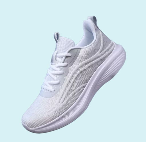 White Lightweight Running Sneakers