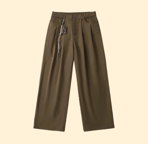 Wide Leg Olive Green Pants