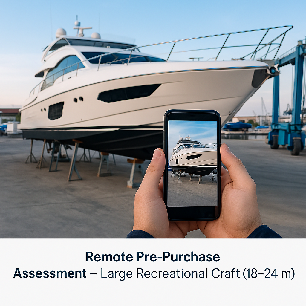 Remote Pre-Purchase Assessment – Large Recreational Craft (18–24 m)