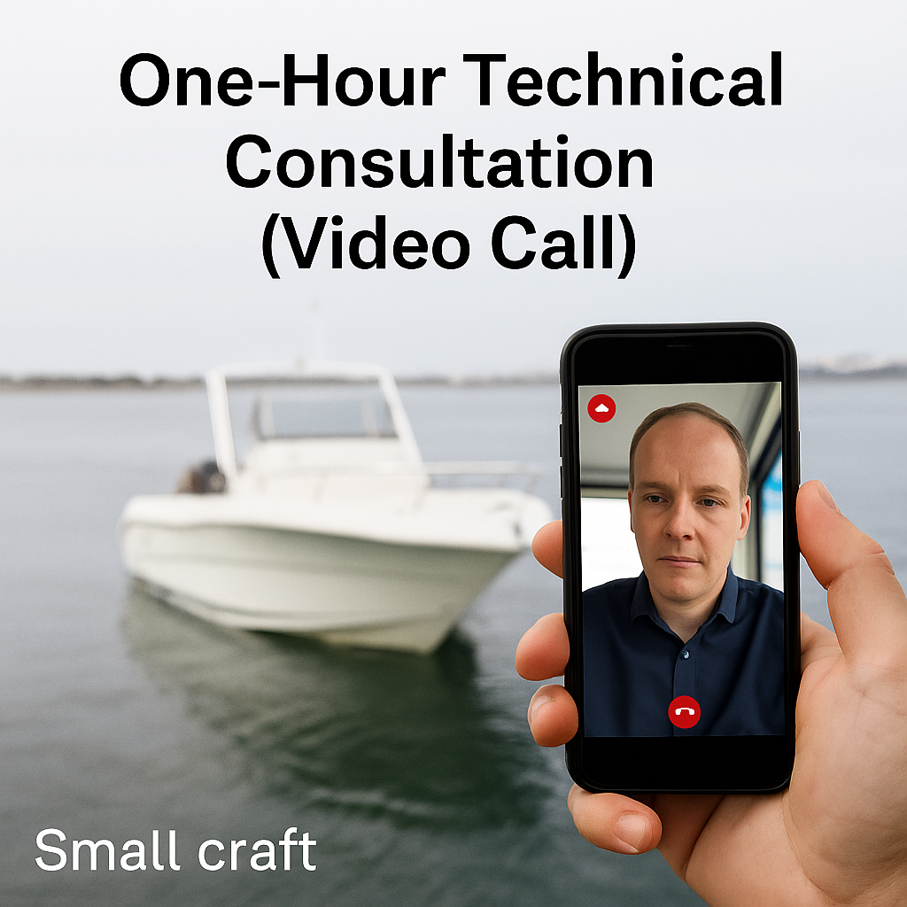 One-Hour Technical Consultation (Video Call) - Recreational Craft (up to 24 m)