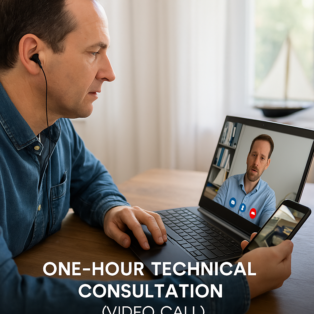 One-Hour Technical Consultation (Video Call) - Recreational Craft (up to 24 m)