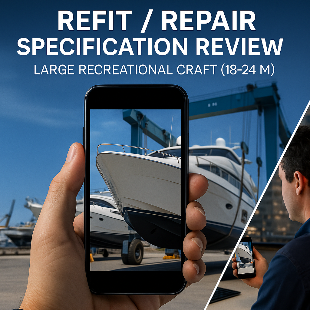 Refit / Repair Specification Review – Recreational Craft– Large Recreational Craft (18–24 m)