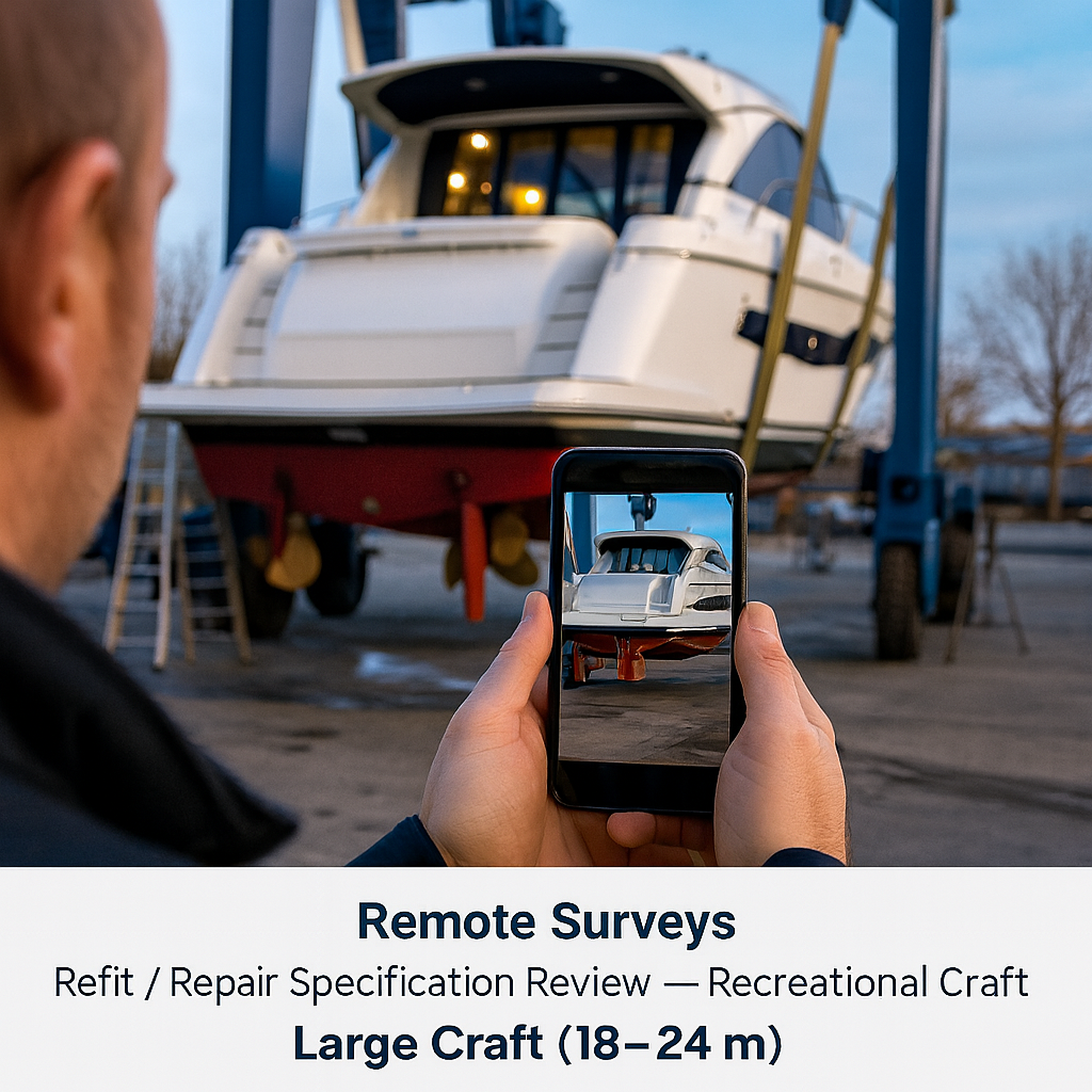 Refit / Repair Specification Review – Recreational Craft– Medium Craft (12–18 m)