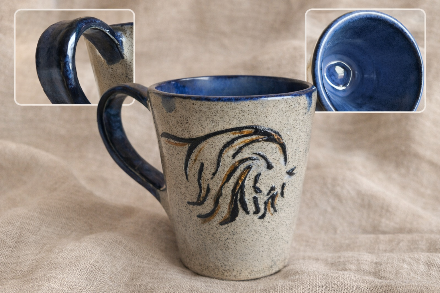 Mug artisanal cheval arabe