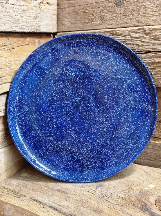 Kosmoso mėlyna lėkštė