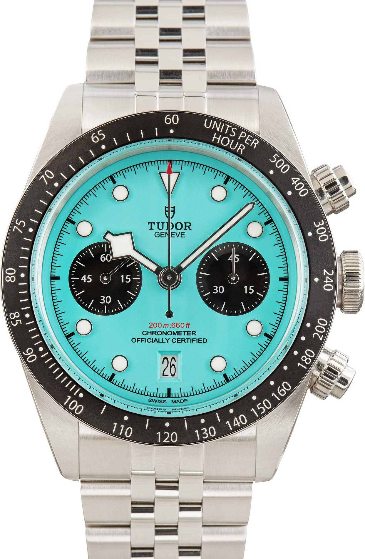 The Tudor Black Bay Chrono "Flamingo Blue"