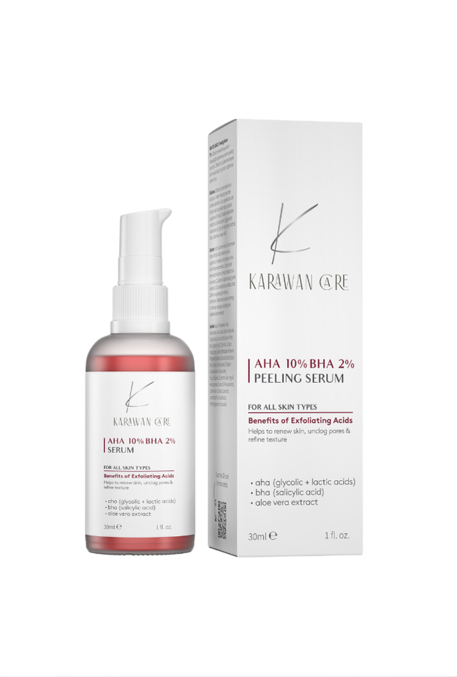KARAWAN CARE AHA 10% + BHA 2% Peeling Serum - 30ml