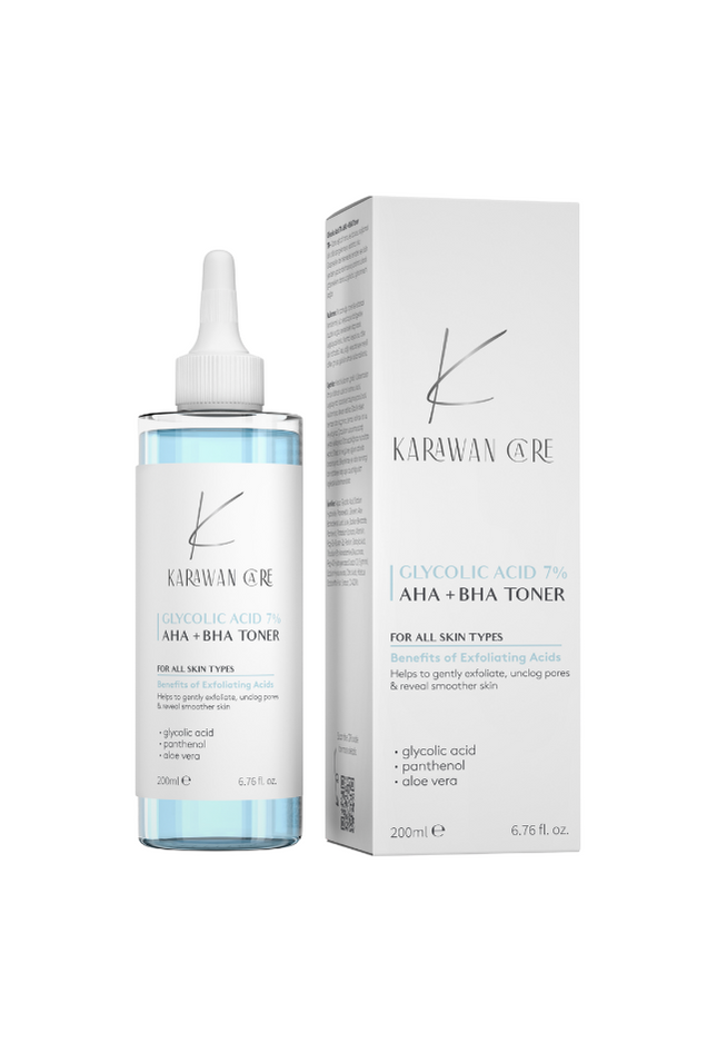 KARAWAN CARE Glycolic Acid 7% AHA + BHA Toner - 200ml