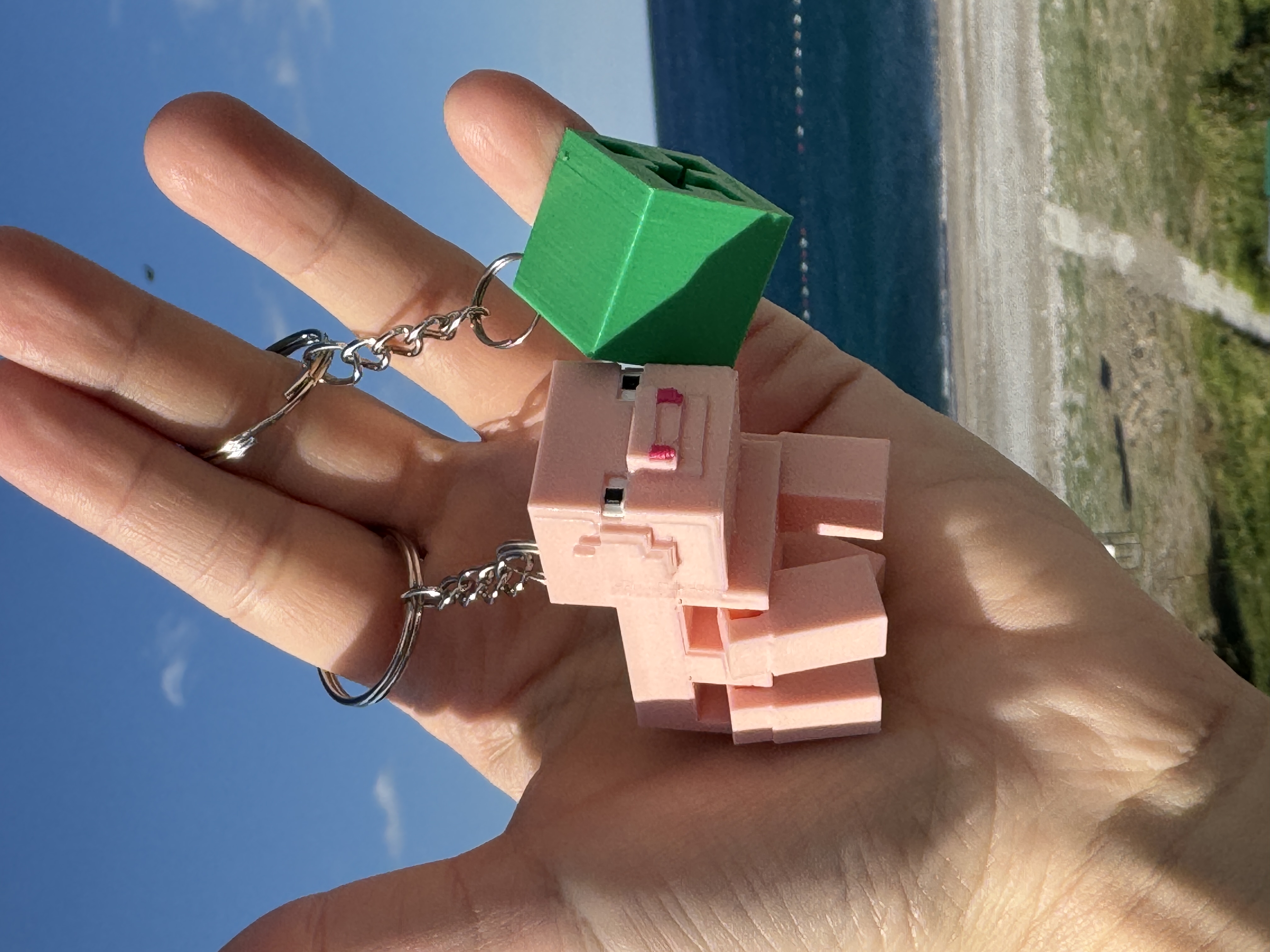 Pig Minecraft privezak