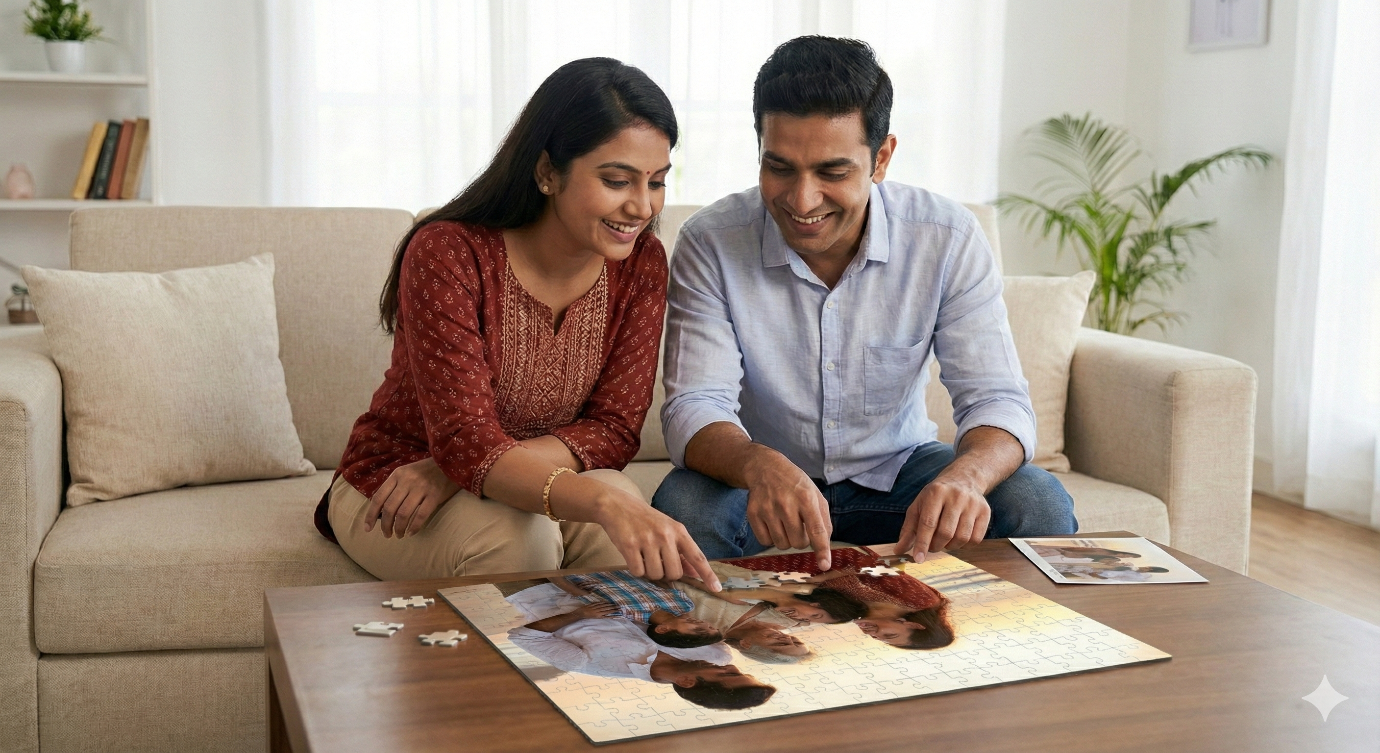 Personalized Custom Photo Jigsaw Puzzle (120 Pieces)