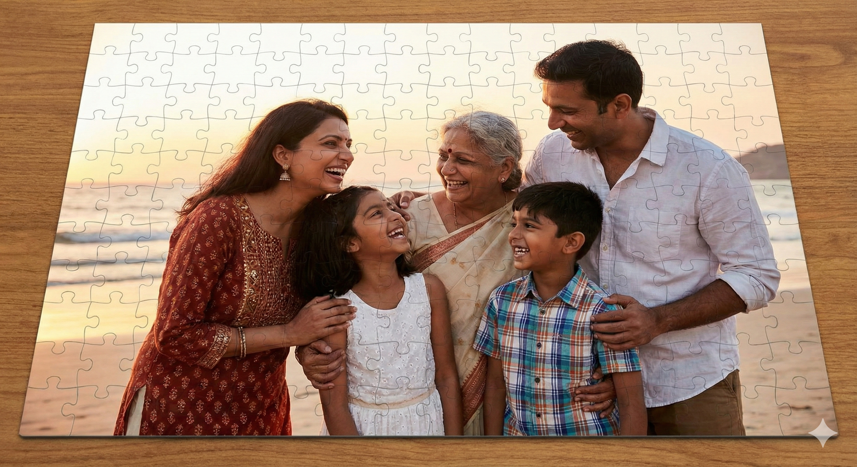 Personalized Custom Photo Jigsaw Puzzle (120 Pieces)
