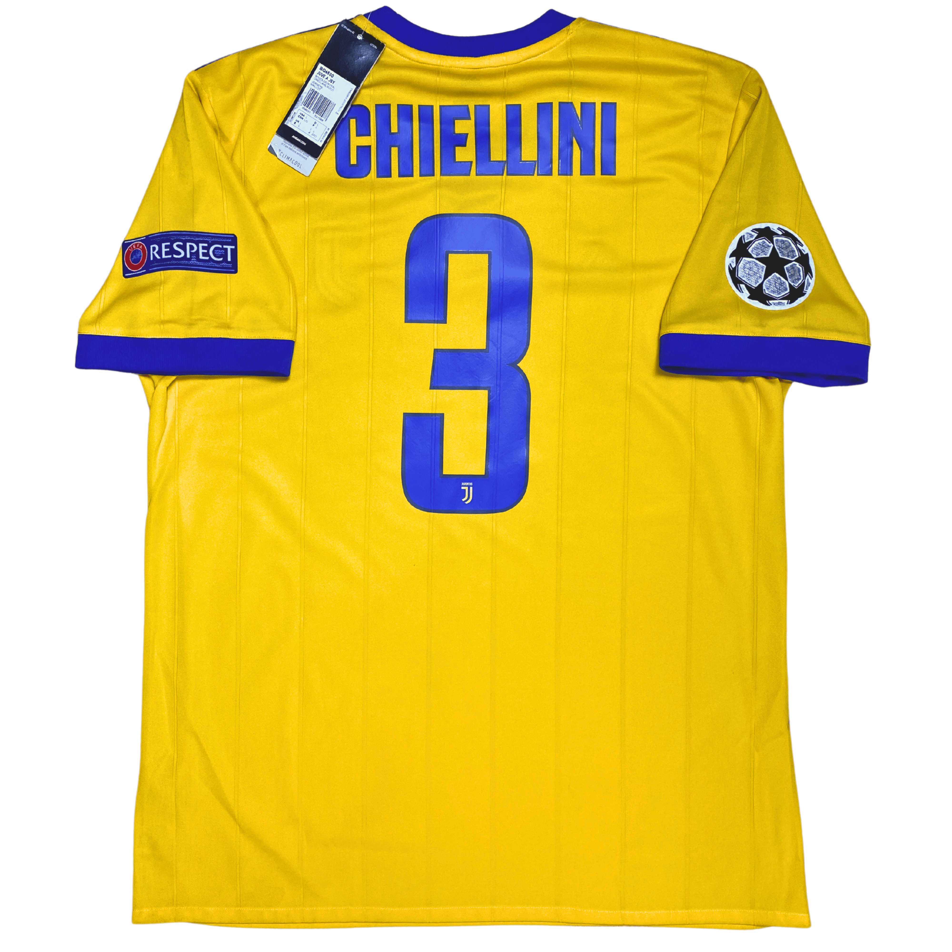 Juventus F.C. Visitante 2017/2018 Chiellini #3 Nueva (L)
