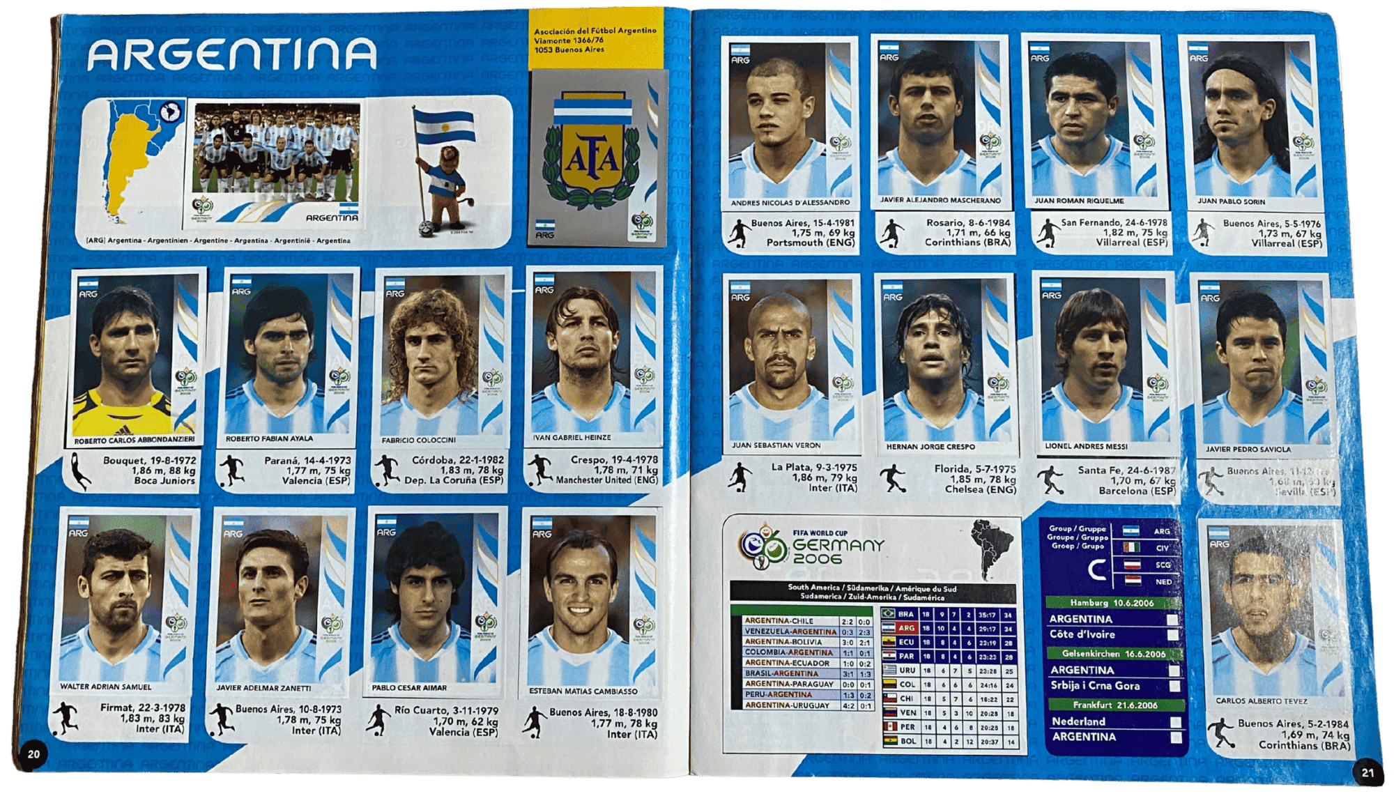 Álbum Panini Alemania 2006 (100% completo)