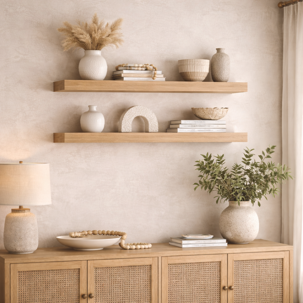 Art, Mirrors & Curtain Installation