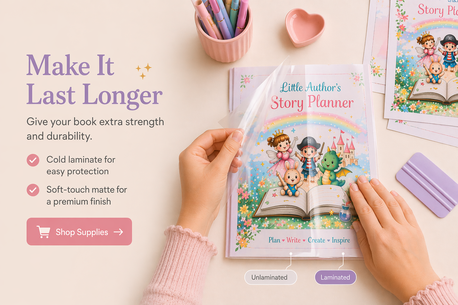 QUAFF 3D Photo Top Cold Laminating Film A4