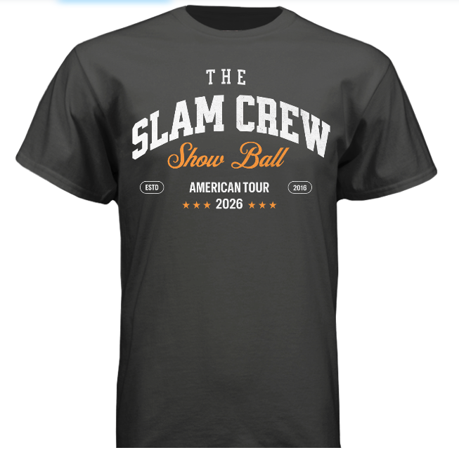 Black The Slam Crew "Show Ball" Tee 