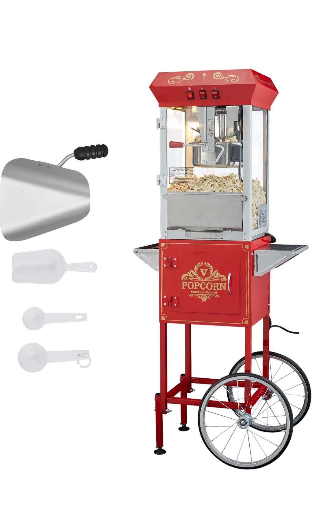 Popcorn Machine with Cart rental(8oz Kettle capacity)