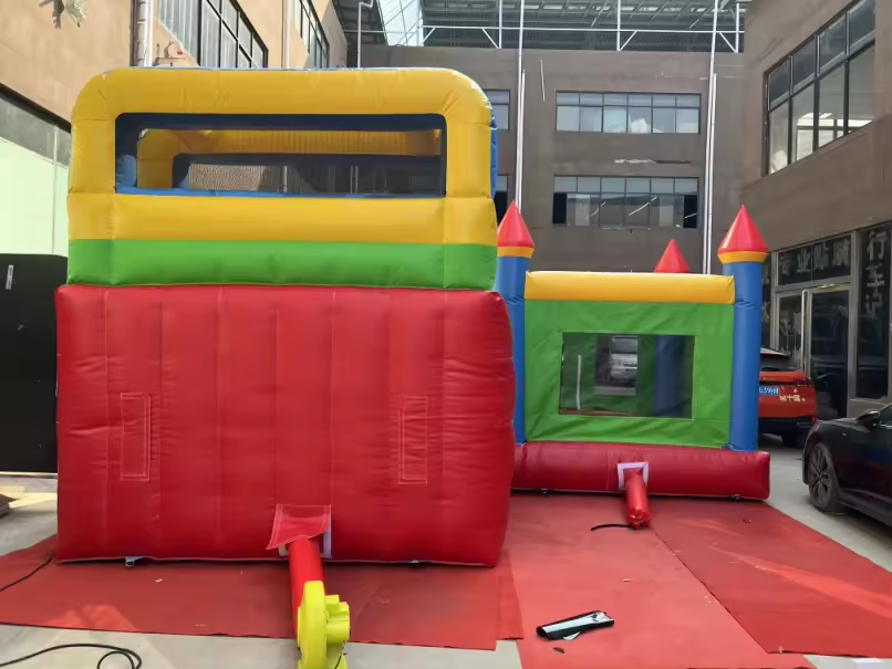 Rainbow Bounce House and Slide Rental