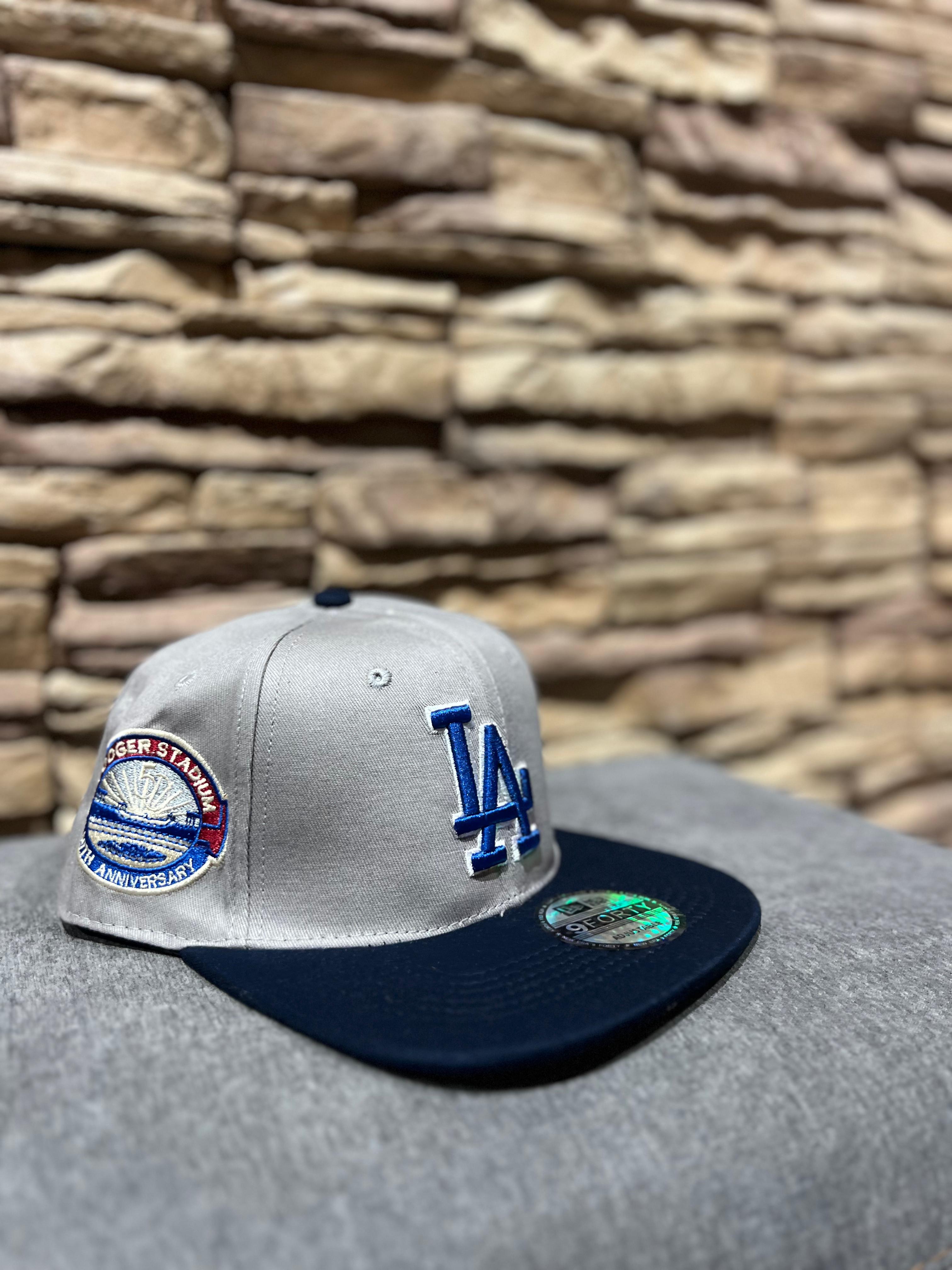 New Era 9FIFTY LA Dodgers Grey/Navy Dodger Stadium 60th Anniversary – Snapback Ajustable