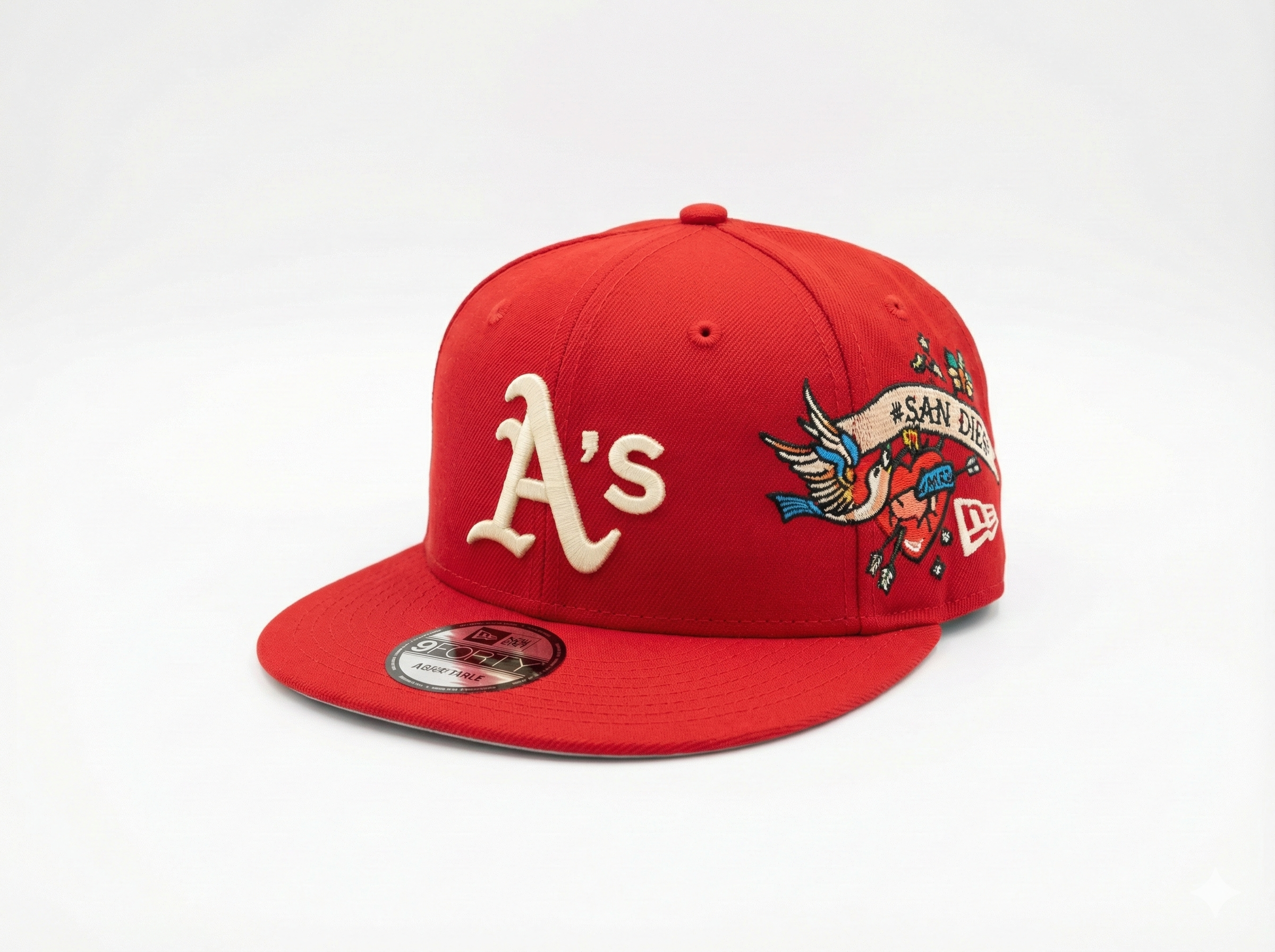 Gorra roja de los Oakland A's