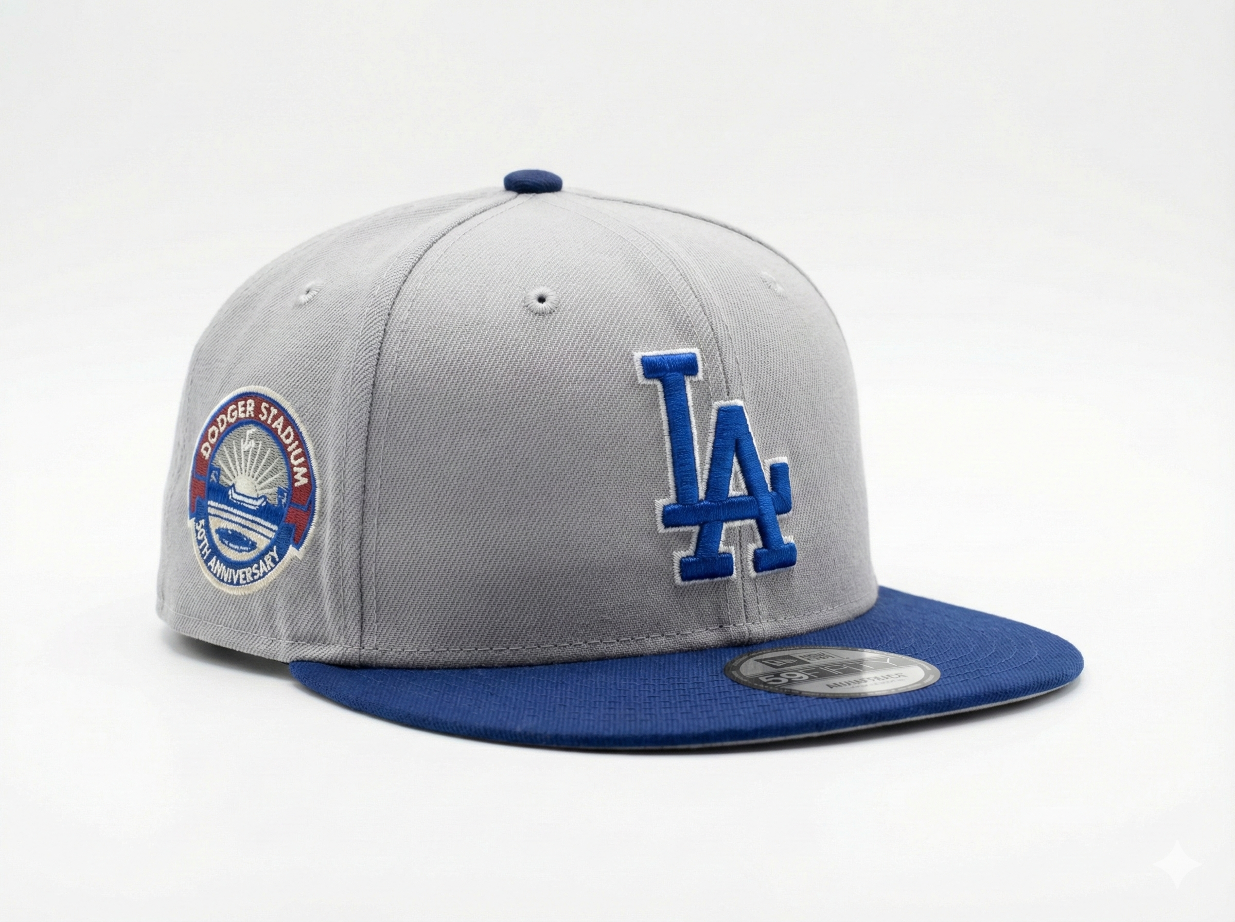 New Era 9FIFTY LA Dodgers Grey/Navy Dodger Stadium 60th Anniversary – Snapback Ajustable