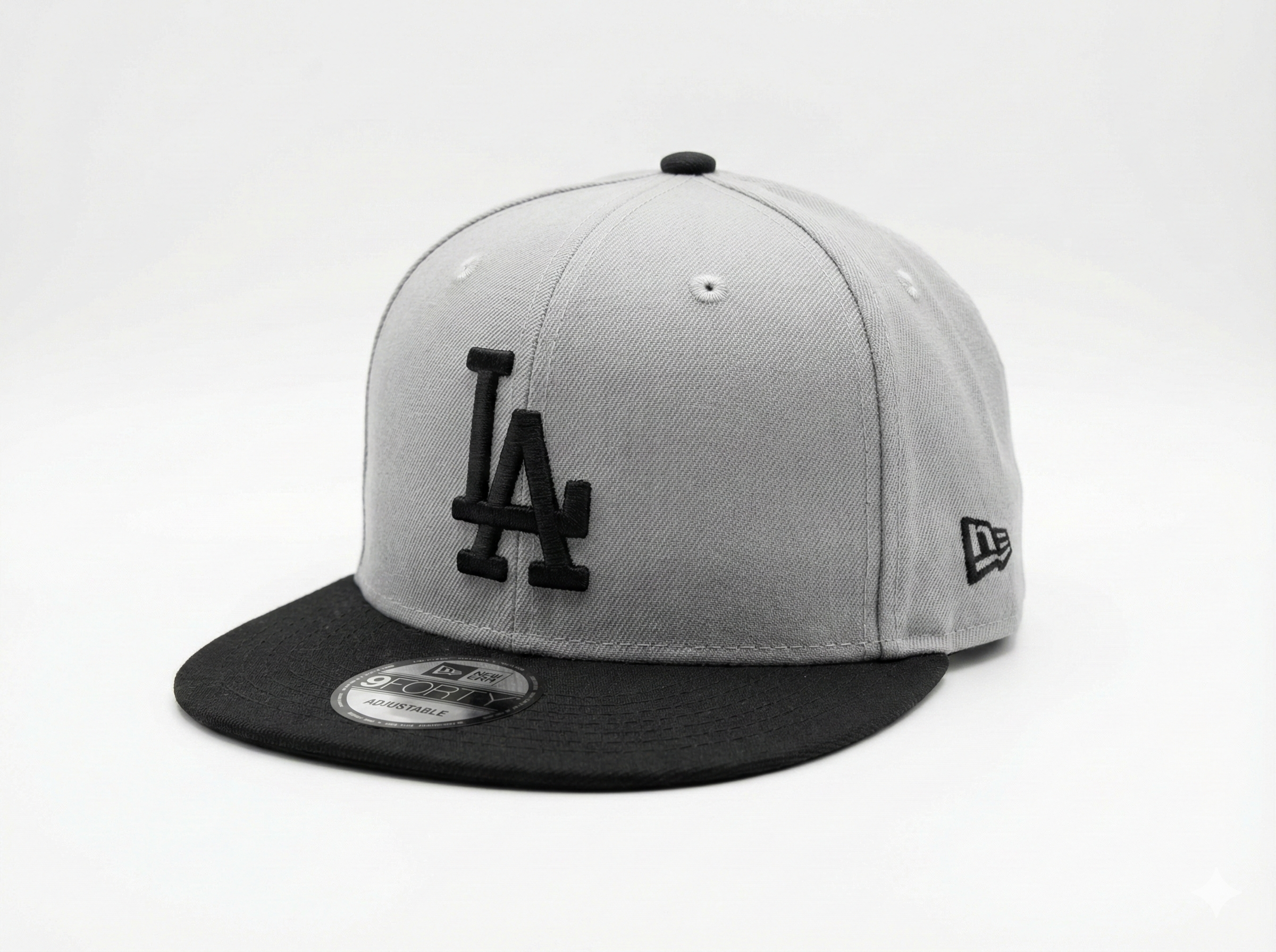 New Era 9FIFTY LA Dodgers Gris/Negra – Snapback Ajustable