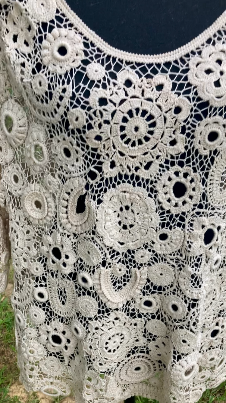 Irish Lace Top off white