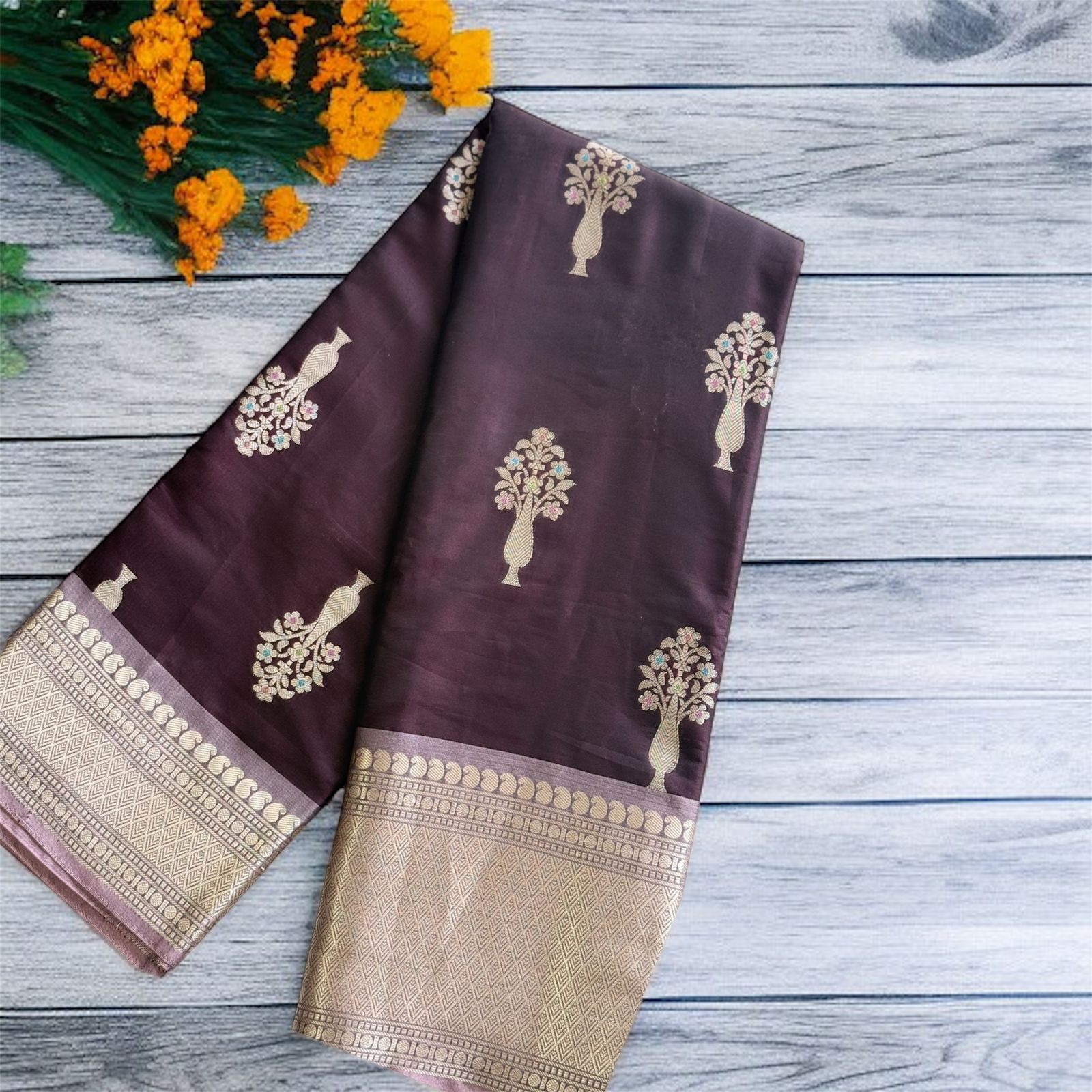 Elegant Purple Color Soft Pattu