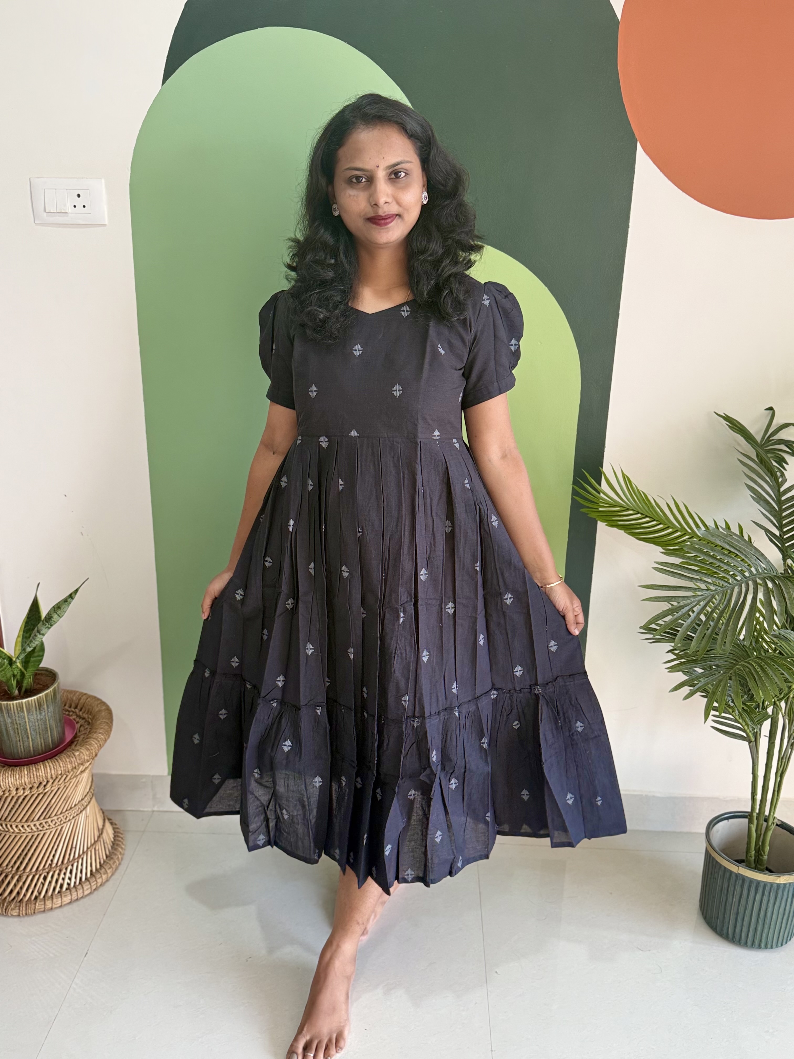 Black Flared Frock